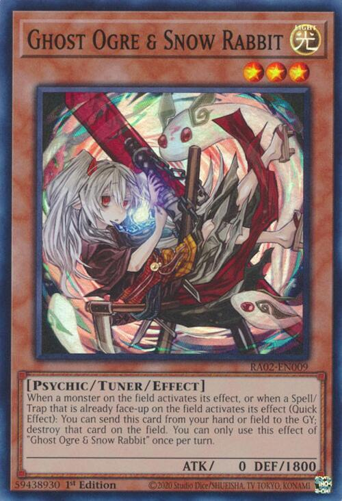 Ghost Ogre & Snow Rabbit (Alternate Art) - RA02-EN009 - (Super Rare) - 1st Edition